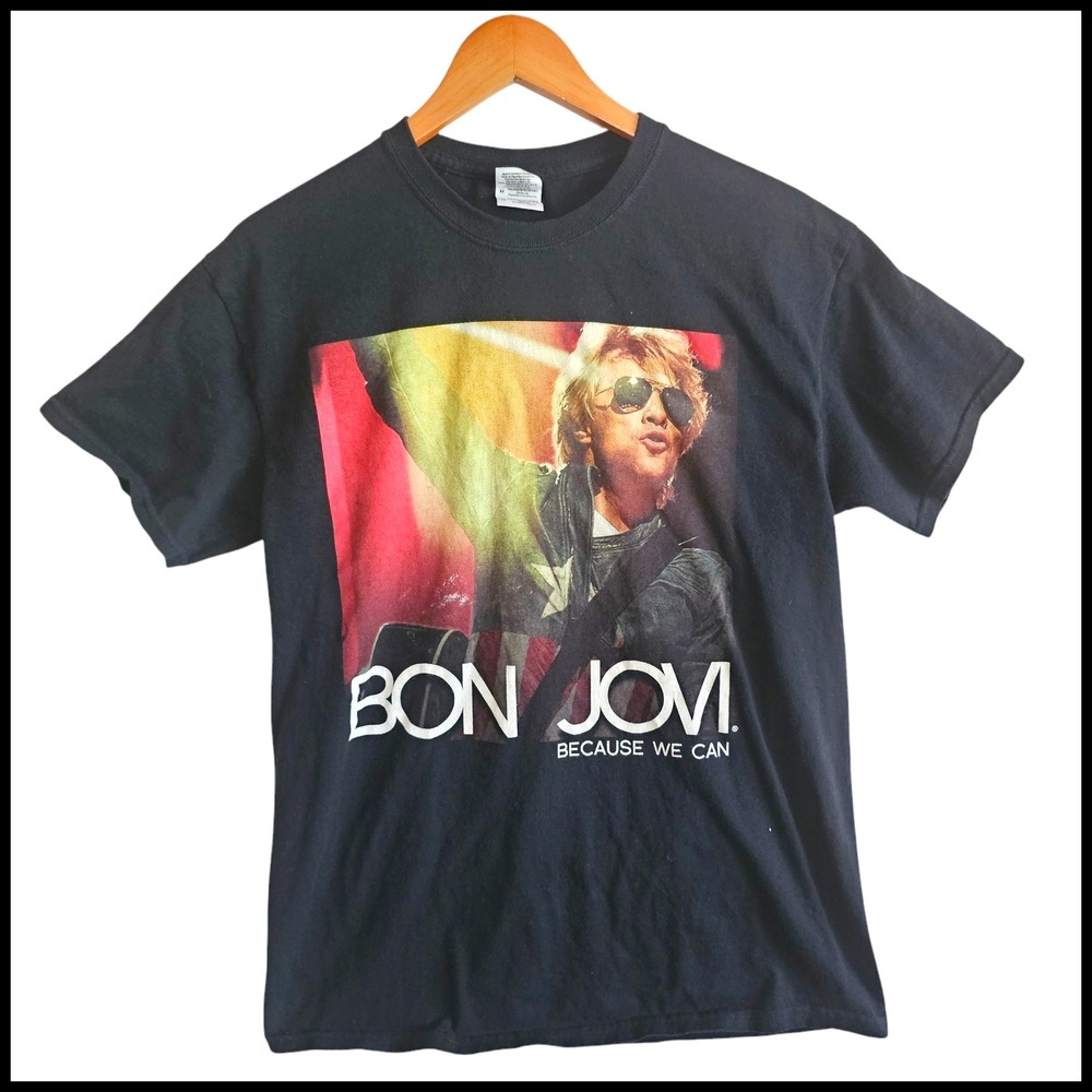 Bon Jovi Because We Can Tour Tee‎ Graphic Print T-Shirt Mens Size M